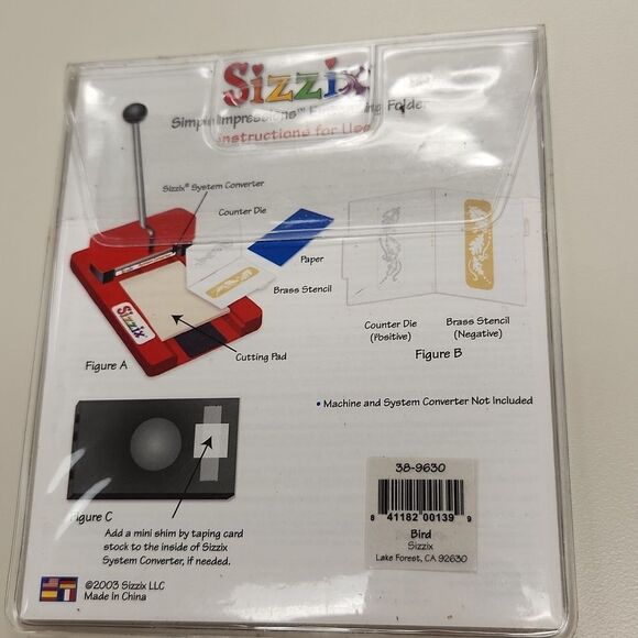 Sizzix Embossing Folder Bird 38-9630 - Picture 3 of 3